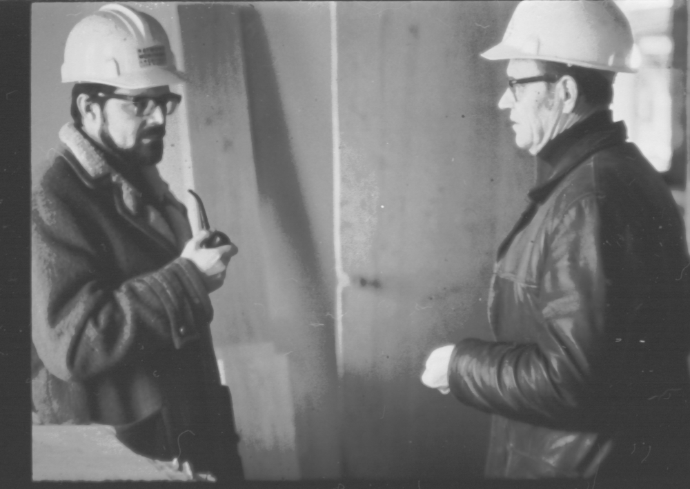 John Snell, left. OSC Project architect and project manager.